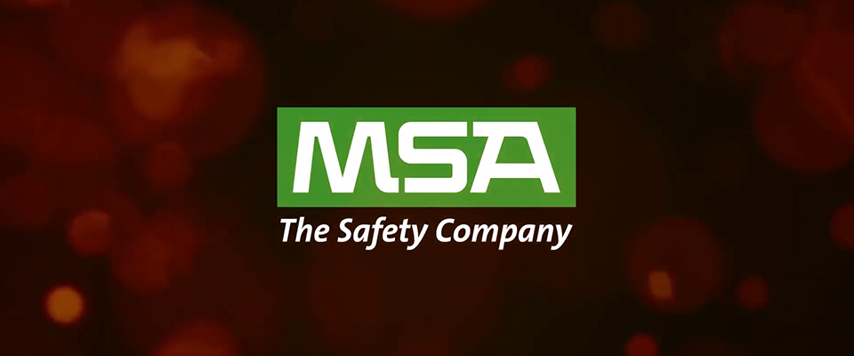 Logo de l'entreprise MSA Safety issu du film réalisé par MédiaFrance pour promouvoir les services et produits de l'entreprise